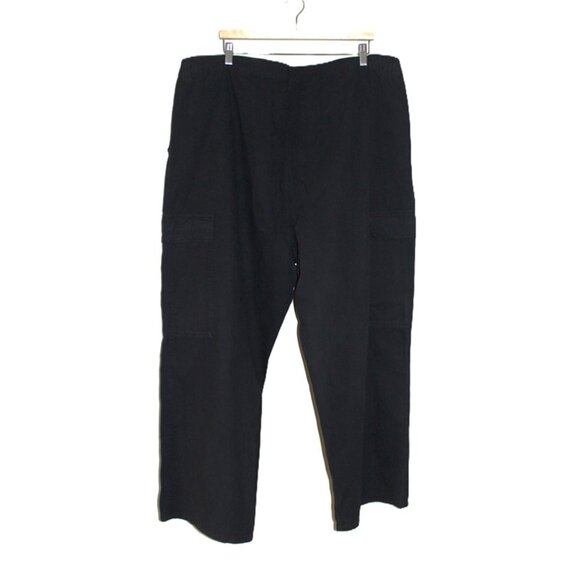 ASOS DESIGN Curve Oversized Cargo Trousers in Washed Black (Sz. 20) - Picture 6 of 7